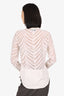 3.1 Phillip Lim Cream Sheer Button Up Blouse Size 0
