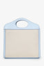 Burberry Cream/Blue Canvas/Leather Mini Pocket Bag