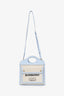 Burberry Cream/Blue Canvas/Leather Mini Pocket Bag
