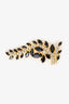 Christian Dior Vintage Gold Tone Crystal Embellished Foliate Brooch