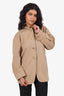 Jil Sander Camel Wool/Cashmere Short Light Coat Size 34
