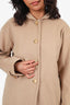 Jil Sander Camel Wool/Cashmere Short Light Coat Size 34
