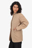 Jil Sander Camel Wool/Cashmere Short Light Coat Size 34