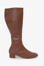 By Far Brown Edie Leather Knee Boots Size 39