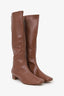 By Far Brown Edie Leather Knee Boots Size 39