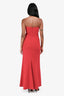 Pianoforte di Max Mara Red Corset Waisted Tube Maxi Dress Size 40 IT