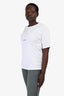 Saint Laurent White Logo Printed T-Shirt Size L