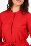 S' Max Mara Red Long Sleeves Shirt Dress Size 2 US