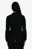 Max Mara Black Wool Light Weight Single Button Blazer Size 2 US