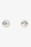Salvatore Ferragamo Silver Tone Clip-on Earrings
