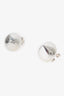 Salvatore Ferragamo Silver Tone Clip-on Earrings