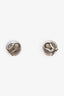 Salvatore Ferragamo Silver Tone Clip-on Earrings