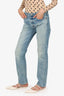 R13 Blue Denim Distressed Straight Leg Jeans Size 26