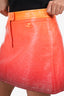Courrèges Ombré Sunset Re-Edition Vinyl Mini Skirt Size 38