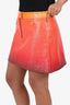 Courrèges Ombré Sunset Re-Edition Vinyl Mini Skirt Size 38