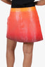 Courrèges Ombré Sunset Re-Edition Vinyl Mini Skirt Size 38