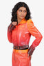 Courreges Ombré Sunset Re-Edition Vinyl Crop Jacket Size 36