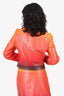 Courreges Ombré Sunset Re-Edition Vinyl Crop Jacket Size 36