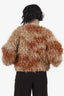 Acne Studios Brown Faux Shearling Jacket Size S