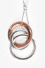 Tiffany & Co. Sterling Silver & Rubedo Metal 1837 Interlocking Circles Pendant Necklace