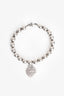 Tiffany & Co. Sterling Silver 8MM Bead Heart Tag Bracelet