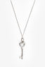 Tiffany & Co. Sterling Silver Mini Heart Key Pendant Necklace