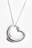 Tiffany & Co. By Elsa Peretti Sterling Silver 16 MM Open Heart Necklace