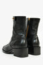 Pre-Loved Chanel™ 2022 Black Calfskin Leather Moto Boots Size 36.5C