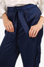 Superdown Navy Satin Cargo Pants Size M