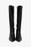 Stuart Weitzman Black Leather Naomi 50 Boots Size 38.5