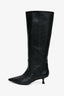 Stuart Weitzman Black Leather Naomi 50 Boots Size 38.5