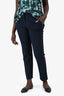 Theory Navy Wool Tailored Pants Size 8