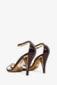 Dolce & Gabbana Purple Patent Strappy Heels Size 38