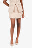 Meshki Beige 'Camilla' Tweed Vest + Mini Skirt Set Size S