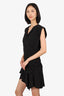 Ba&sh Black Sleeveless Ruched Mini Dress Size L