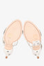 Sophia Webster Silver Metallic Crystal Embellished Heels Size 36.5