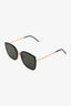 Gentle Monster Black/Rose Gold Tone Square Framed Sunglasses
