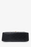 Pre-Loved Chanel™ 1994-1996 Black Lambskin 24K Gold Jumbo Maxi Single Flap Shoulder Bag
