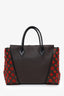 Louis Vuitton Chocolate Veau Cachemire Calfskin Leather and Monogram Canvas W PM Bag