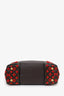 Louis Vuitton Chocolate Veau Cachemire Calfskin Leather and Monogram Canvas W PM Bag
