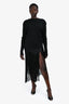 Proenza Schouler Black Fringe Skirt Size 6
