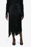 Proenza Schouler Black Fringe Skirt Size 6