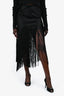 Proenza Schouler Black Fringe Skirt Size 6