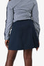 Prada 2015 Navy Mini Skirt Size M