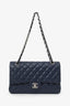 Pre-Loved Chanel™ 2013-14 Caviar Leather Medium Double Flap Bag