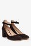 Gianvito Rossi Brown Suede Greta Pumps Size 36