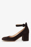 Gianvito Rossi Brown Suede Greta Pumps Size 36
