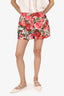 Dolce & Gabbana Multicolour Floral Print Mini Shorts Size 46