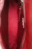 Miu Miu Burgundy Leather Woven Crossbody Bag