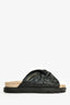 Christian Dior Black Cannage Quilted 'DTwist' Sandals Size 36.5